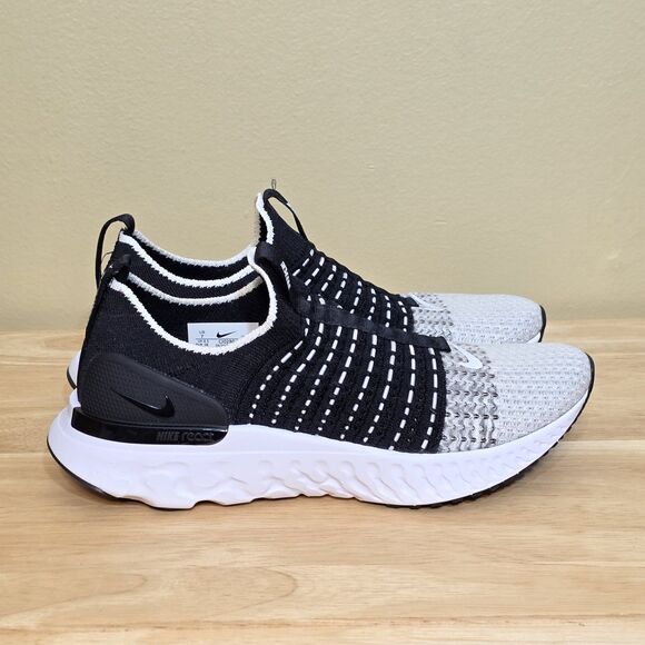 Nike Shoes - Nike React Phantom Run Flyknit 2 CJ0280-001 Black White Oreo Women's Size 7